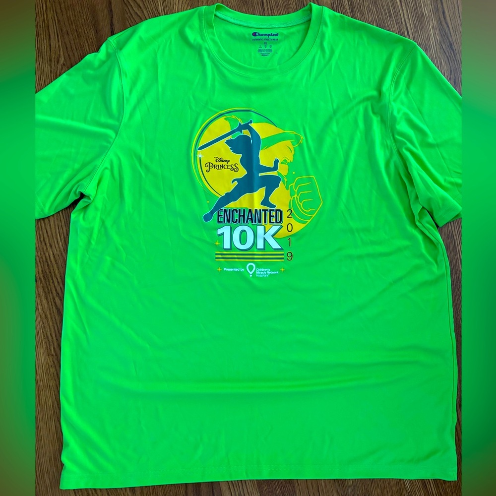 Disney Princess Enchanted 10K Lime Green Tee
